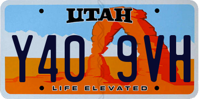 UT license plate Y409VH