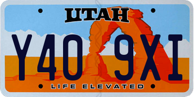 UT license plate Y409XI