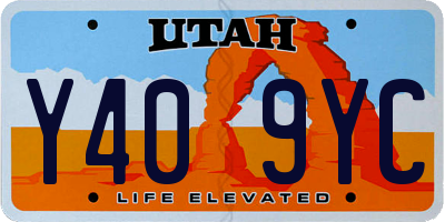 UT license plate Y409YC