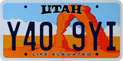 UT license plate Y409YI