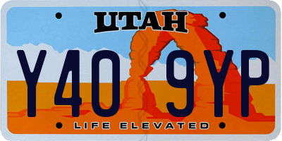 UT license plate Y409YP