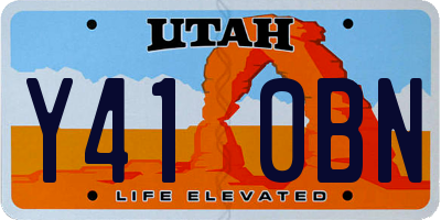 UT license plate Y410BN
