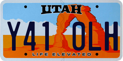 UT license plate Y410LH