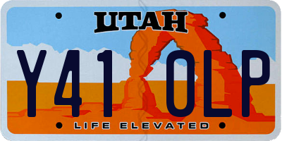 UT license plate Y410LP