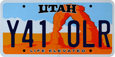 UT license plate Y410LR