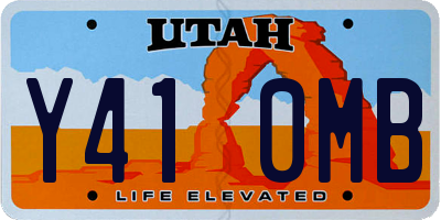 UT license plate Y410MB