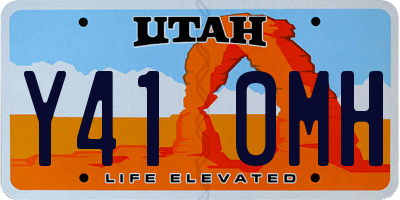 UT license plate Y410MH