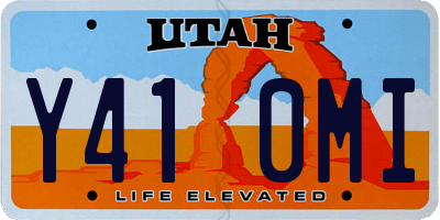 UT license plate Y410MI