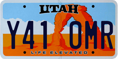 UT license plate Y410MR