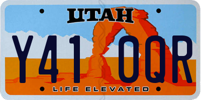 UT license plate Y410QR