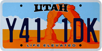UT license plate Y411DK