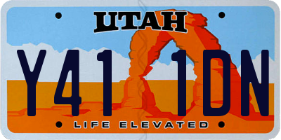 UT license plate Y411DN