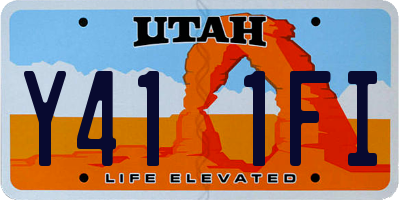 UT license plate Y411FI