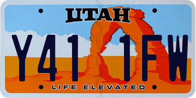 UT license plate Y411FW