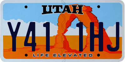 UT license plate Y411HJ