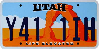 UT license plate Y411IH