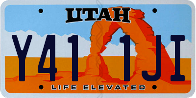 UT license plate Y411JI