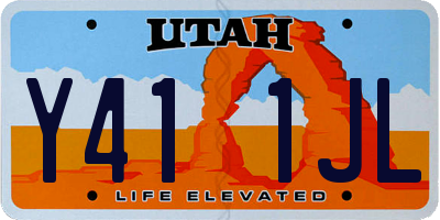 UT license plate Y411JL