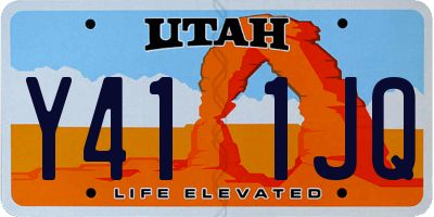 UT license plate Y411JQ