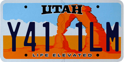UT license plate Y411LM