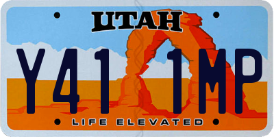 UT license plate Y411MP