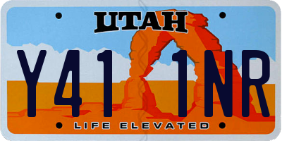 UT license plate Y411NR