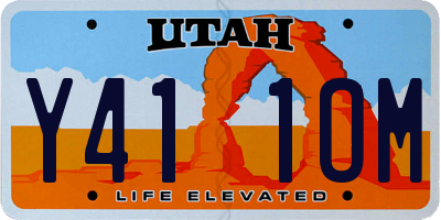 UT license plate Y411OM