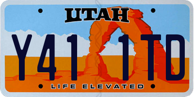 UT license plate Y411TD