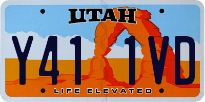 UT license plate Y411VD
