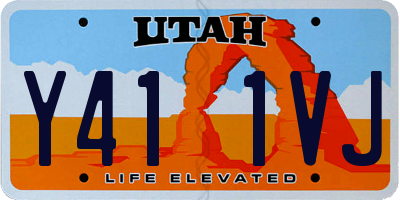 UT license plate Y411VJ