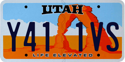 UT license plate Y411VS