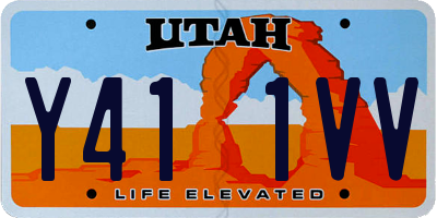 UT license plate Y411VV