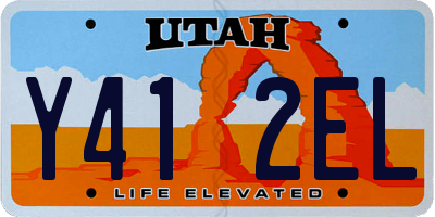 UT license plate Y412EL