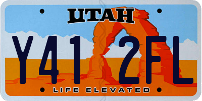 UT license plate Y412FL