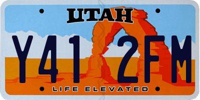 UT license plate Y412FM