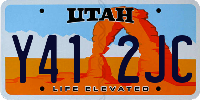 UT license plate Y412JC