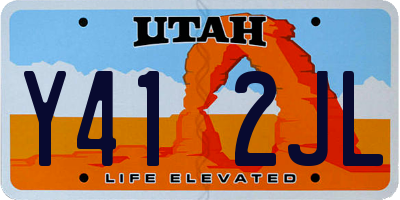 UT license plate Y412JL