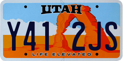 UT license plate Y412JS