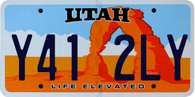 UT license plate Y412LY