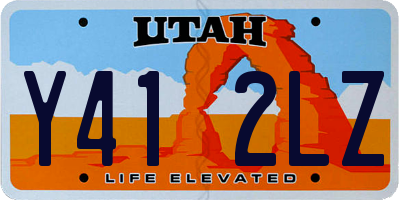 UT license plate Y412LZ