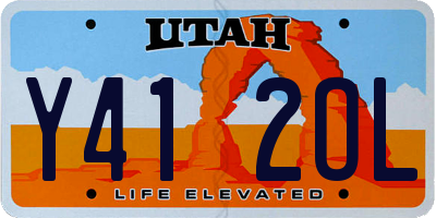 UT license plate Y412OL