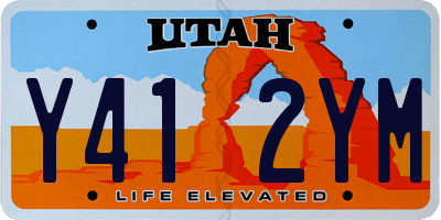 UT license plate Y412YM