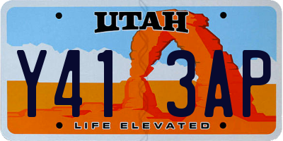 UT license plate Y413AP