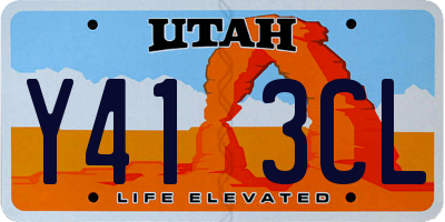 UT license plate Y413CL