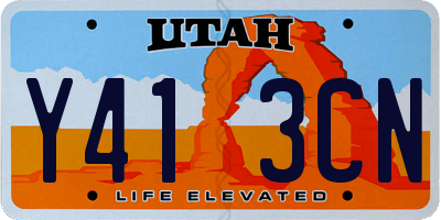 UT license plate Y413CN