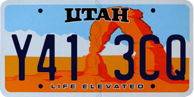 UT license plate Y413CQ