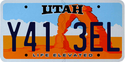 UT license plate Y413EL