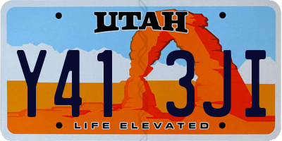 UT license plate Y413JI