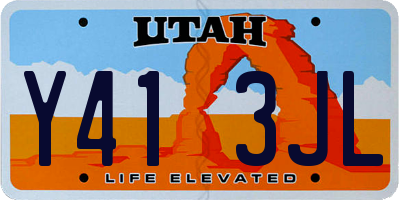 UT license plate Y413JL