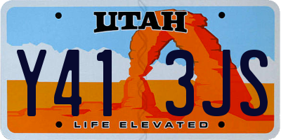 UT license plate Y413JS